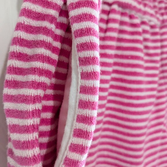 Ralph Lauren Girl's Terry Cloth Romper, Pink White, Size Medium 8-10, Strapless - Picture 5 of 16